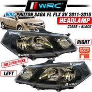 Proton Saga FL FLX SV 2011 - 2015 WRC / NHF Headlamp ( Clear + Black ) ( 1pc )
