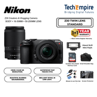 NIKON Z30 Mirrorless Camera NIKKOR Z DX 16-50mm & 50-250mm Nikon Vlogger Essentials Nikon Z30 with k