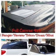 4X4 Mitsubishi TRITON LONG BED 09-12 / SHORT BED 2006-2008 UV PROTECT 4X4 Rear Bonnet Canvas (Top Quality)