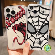 COOL Case For Samsung Galaxy J8 2018 J7 Pro J5 J2 Prime J6 J4 Plus A7 2018 2015 5G 4G Cover Cute Cartoon Marvel Spider Man Snake Transparent Thin Light Soft Phone Casing