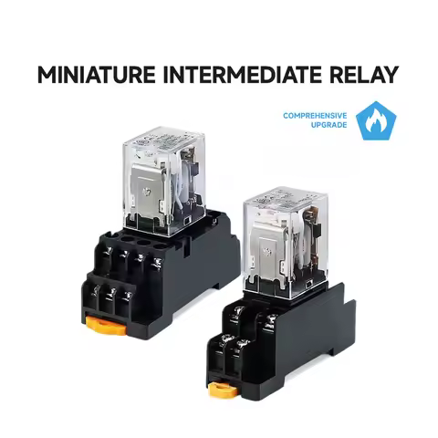 5pcs LY2NJ LY3NJ LY4NJ DIN Rail Power Relay 12V 24V DC 110V 220V 380V AC with Socket Base Micro Mini