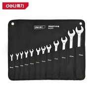 Deli Wrench Set /Set Kunci Ring Pas 8/12 Pcs 8 - 34 mm Chrome vanadium DL01XX /Alat Perkakas
