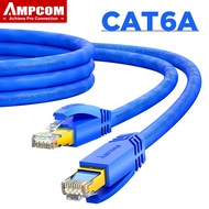 AMPCOM CAT6A Ethernet Cable 10Gbps RJ45 LAN Network Cable High Speed Gaming STP/UTP Patch 24AWG Stra