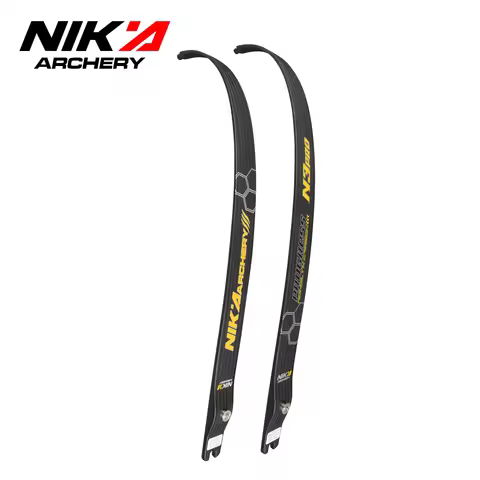 1Pair NIKA ARCHERY Newest 66" 68" 70''@25H Pro N3 Limbs 100% Carbon Fiber Limbs Draw Weight 18-50LBS
