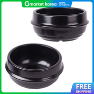 Korean-Made Commercial Earthenware Pot for Steamed Egg Gukbap and Doenjang Stew. Stone Pot Size