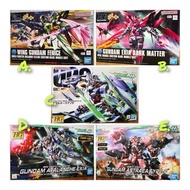 🔥🆕HG 1/144 機動戰士GUNDAM 🟡A. HGBF 006*鳳凰飛翼高達 🟤B. HGBF 013*暗黑物質高達艾斯亞 🔵 C. HG00 66*劇埸版 量子型00高達 🔴D. HG00 6