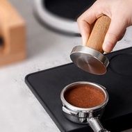 Coffee Tamper Espresso Stamp: Coffee Tamper Real Wood Handle, Espresso Tamper Includes Silicone Cushion