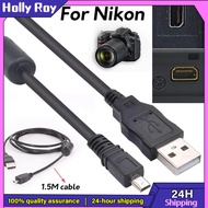 HR 1.5M Nikon Charging Cable Camera USB Data Cable For Nikon DSLR D750 D3200 D3300 D5000 D5100