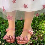 melissaˉHigh Quality Original Children's Sandals Summer New Girls Jelly Shoes Bow Baby Princess Shoes Soft Bottom Pump
