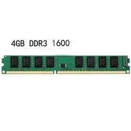 DDR3 RAM 4GB PC3-12800u 1600Mhz 240pin DIMMความหนาแน่นต่ำRamสำหรับพีซีตั้งโต๊ะหน่วยความจำ
