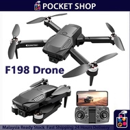 Drone tanpa berus F198 kedudukan aliran optik dwi kamera fotografi udara pesawat kawalan jauh