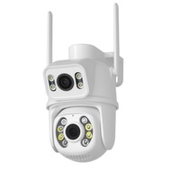 Hamrol 4K 8MP WiFi PTZ Camera Dual Lens With Dual Screen IP Camera Ai Auto Tracking Human Detection