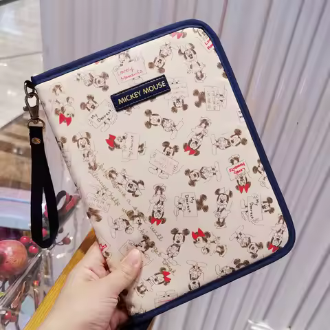 Disney Mickey Minnie's cartoon account package vaccine book storage receipt baby certificate package