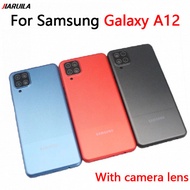 For Samsung Galaxy A12 Back Battery Door Rear Housing Cover Case With Camera Glass Lens
