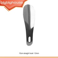 【Biho】Stainless Steel Shoe Horn Easy To Convenient To Store Metal Shoe Horn Long Shoe Horn Long Shoe