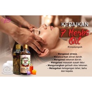 7 herbs oil minyak urut