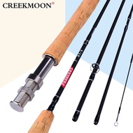 YA2 [Ready Stock] Fly Fishing Rod 7FT 2.1M 4 Section Line wt 3/4 5/6 7/8 Soft Cork Handle Fly Rods F