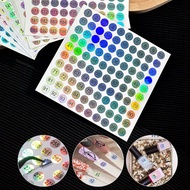 Nail Art Number Stickers, 1-1000 Numbering Decals, Waterproof Laser Color Nail Polish Bottle Labels,