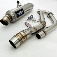 ORIGINAL!!!step standart Knalpot racing YOSINGSAE satria fu 150 injeksi/Fufi Sonic 150r/Supra GTR 15