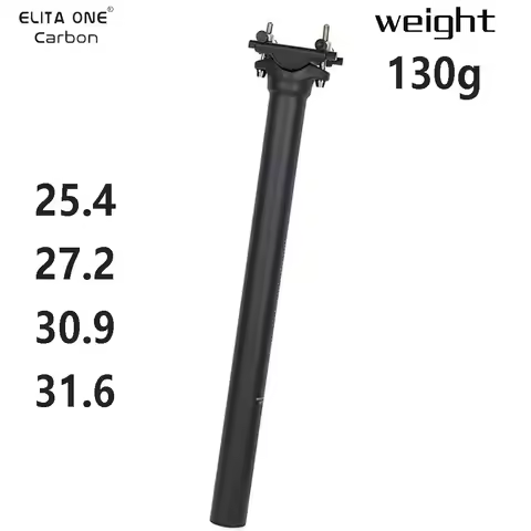 ELITA ONE Carbon Seat Post 25.4/27.2/30.9/31.6 MTB/Road Bike Seatpost Ultralight 130g 62C