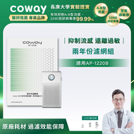 Coway 雙向循環空氣清淨機 AP-1220B 兩年份濾網