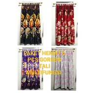 Save PACKAGE 6 PCS MINIMALIST DOOR OR WINDOW CURTAINS/STRAPE CURTAINS SIZE 90x200