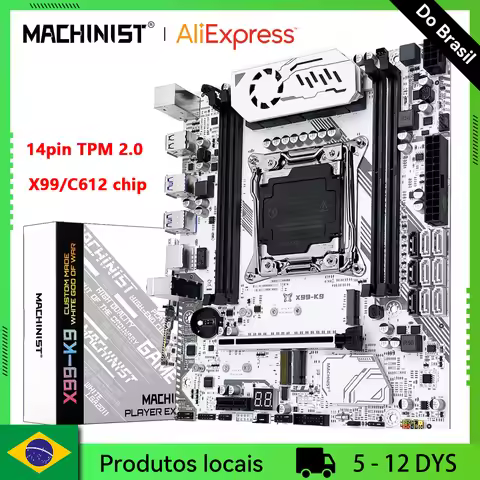 MACHINIST X99 K9 Motherboard C612 Chip Supports TPM 2.0 LGA 2011-3 CPU Four Channel DDR4 RAM PCIE3.0