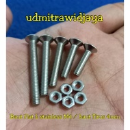 Flat L bolt countersink bolt 4x35 tapered verse L M4 length 3cm brake fluid cap bolt tube model tape