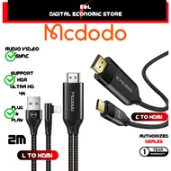 MCDODO CA 588 640 L Type C to HDMI Cable Plug and Play with Full HD 1080 4K High Resolution 2 Meter