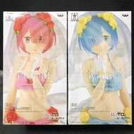 全新未開封 行版/日版 Banpresto EXQ 拉姆 / 雷姆 (婚紗新版) Re:從零開始的異世界生活 組立式景品