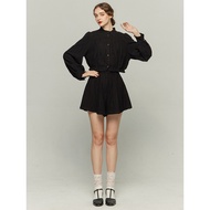 20S Tnewties Chasing Butterfly Running Original Designer Black Top Shorts Two-Piece Suit Women's Clo