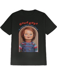 Men's & Women's Chucky-Inspired "Good Guys" Graphic T-Shirt - Chucky Face & Iconic Slogan Tee