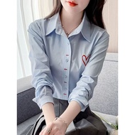 COD 2026 - Spring 2025 New Style Single Breasted Ladies Shirt | Pure Cotton Classy Top CY9N
