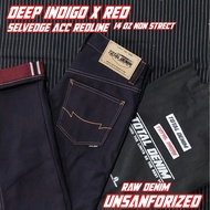 TOTAL DENIM deep indigo x red selvedge acc raw denim denim jeans raw denim jeans selvedge jeans