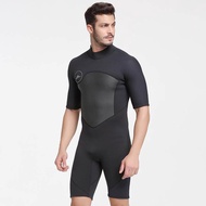2MM Neoprene Wetsuit ผู้ชายอุ่นว่ายน้ำดำน้ำชุดว่ายน้ำแขนสั้น Triathlon Wetsuit สำหรับ Surf ดำน้ำดูปะ