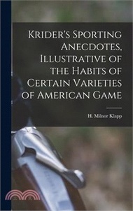 8956.Krider's Sporting Anecdotes, Illustrative of the Habits of Certain Varieties of American Game