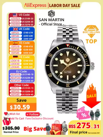 San Martin 3D Waffle Dial New 40mm Dive Watch NH35 Men's Watches Automatic Mechanical Sapphire Water