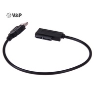 V&P Usb to 7+6 13pin slim sata/ide cd dvd rom optical drive cable adapter new