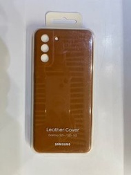 三星 Samsung Galaxy S21+ 5G Leather Cover Case 皮套 啡色 原裝香港正版貨