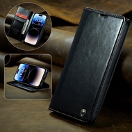 QuXis เคสกระเป๋าเงินแบบฝาพับหนังหรูสำหรับ Samsung Galaxy S22 S21 FE S20บวก S10 S9 S8บวก Note 10 Note20เคสโทรศัพท์อัลตร้า