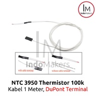3D Printer Thermistor NTC 3950 1% 100k Cable 100 cm - TerminalDupont