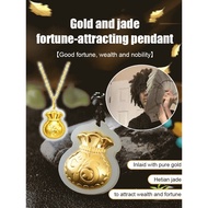 noble Blessing God Golden Fortune Jade Auspicious meaning Good luck Fashion Lightweight Gold Shop Gi