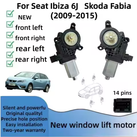 For2009-2015 Seat Ibiza 6j Skoda Fabia Window Motor New 6R0959801 6R0959802 6R0959801M 6R0959812 6R0