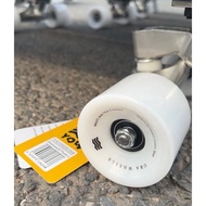 LONGBOARD WHEEL SURF SKATEBOARD WHEEL 6651MM 80A RICE WHITE 4PCS SKATEBOARD WHEEL