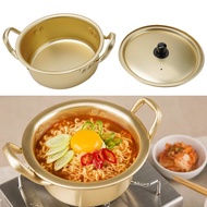  Korean Ramen Pot Instant Noodle Pot Korean Drama Soup Pot Yellow Aluminum Pot