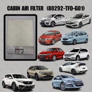Cabin Air Filter Honda City 2009 2021 BRV HRV CRV 2017 CRZ Civic FC Insight Freed (80292-TF0-G01)