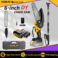 KEELAT 6 inch Electric Cordless mini Chainsaw Battery DY type Gergaji Elektrik Lithium battery Porta