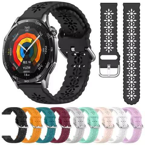 Breathable Strap For Huawei GT 5 Pro GT5 GT4 GT3 GT2 20mm 22mm Sport Silicone Belt Bracelet For Huaw
