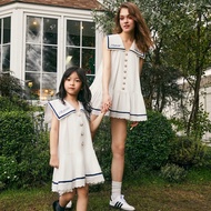 FLAT2112 AFG10010 : BABY JASMINE DRESS เดรสเด็กผู้หญิง  ปกกะลาสี