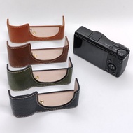 Suitable for RICOH GR3 GR3X GR4 Oil Leather Base Camera Leather Case RICOH GR IV Half Case